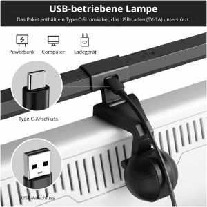 Produktbild für Monitorlampe Equip Screen, mit USB und LED