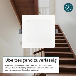Produktbild für LED-Einbaustrahler Luxula LX300145, warm- bis kaltweiß