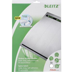 Produktbild für Rückenschilder Leitz 1686-20-85, grau