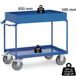Produktbild für Tischwagen Fetra 4840, aus Metall