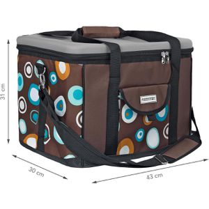 Produktbild für Kühltasche anndora TW-1886-169, XL, braun, faltbar