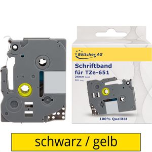 Schriftband Böttcher-AG für Brother TZe-651, 24mm