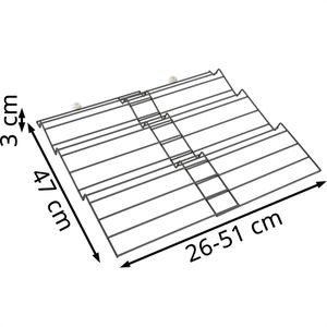 Produktbild für Gewürzregal Metaltex X-Pand 361375000, lava, mit 3 Fächern