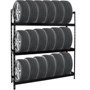 Reifenregal PROREGAL TIGER XL, schwarz, für 21 Reifen