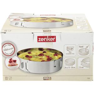 Produktbild für Tortenring Zenker Patisserie 7708, backofenfest, aus Edelstahl