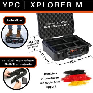 Produktbild für Transportkoffer YPC Xplorer Case M, abschließbar, Kunststoff