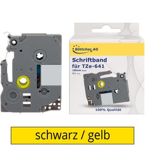 Schriftband Böttcher-AG für Brother TZe-641, 18mm
