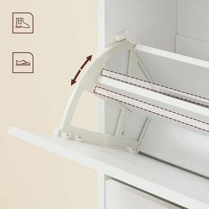 Produktbild für Schuhschrank Vasagle LBC03WT, weiß