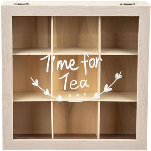 Produktbild für Teebox Zeller 15115, für Teebeutel, braun, aus Holz