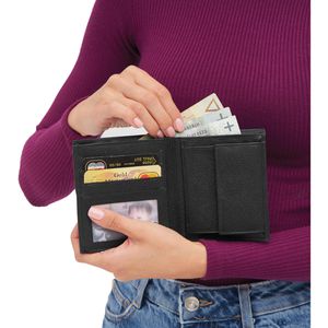 Produktbild für Portemonnaie Böttcher-AG Messina, schwarz, aus Echt Leder