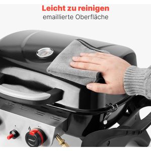 Produktbild für Gasgrill Proficook PC-GG 1261, schwarz, 2 Brenner