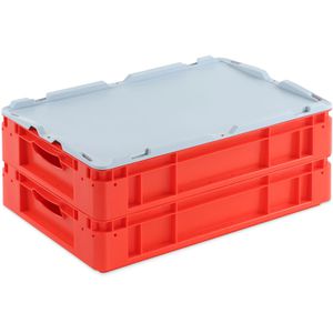 Produktbild für Eurobox Alpha-Paletten Silverline, rot, 20 Liter