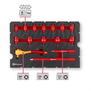 Produktbild für Werkzeugkoffer Einhell E-Case Elektrik, 370516