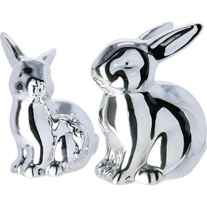 Osterdeko Heitmann-Deco 1020143, silber, 2 Stück