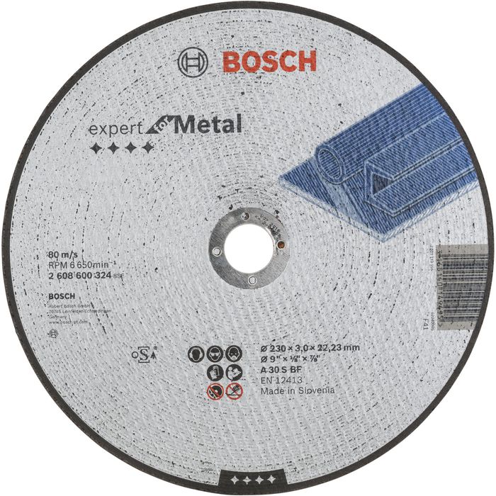 Bosch Trennscheibe Expert for Metal, 2608600324, 230 x 3,0mm – Böttcher AG