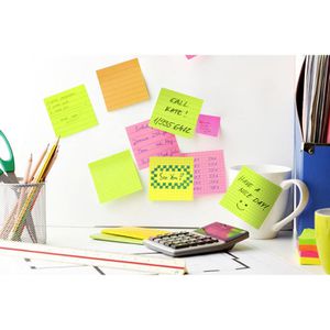 Produktbild für Haftnotizen Info Brilliant Sticky Notes, pink