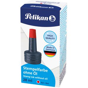 Produktbild für Stempelfarbe Pelikan 351221, wasserbasiert, rot