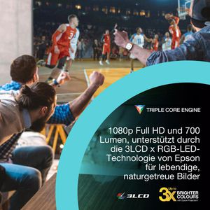 Produktbild für Beamer Epson Lifestudio EF-61W, V11HB72040, LED, Full HD