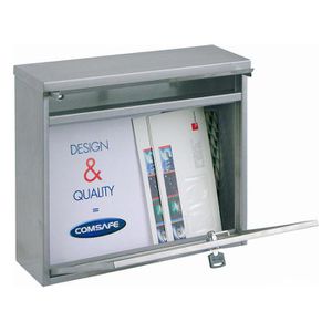 Produktbild für Briefkasten Rottner T00162, Hochhaus II, weiß, aus Stahl