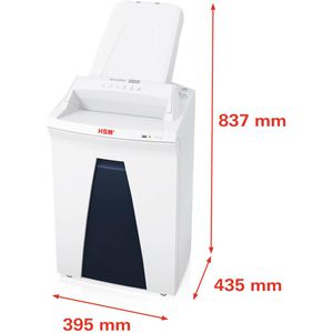 Produktbild für Aktenvernichter HSM SECURIO AF350, 2112111, weiß, mit Rollen