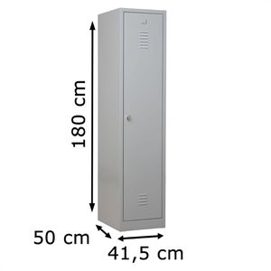 Produktbild für Spind G-Office WRC/1.1840, lichtgrau