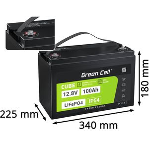 Produktbild für LiFePO4-Akku Green-Cell Cube, 100 Ah