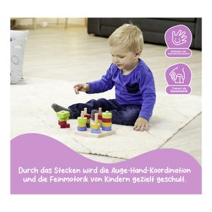 Produktbild für Motorikspielzeug Eichhorn 100002087, Steckspiel