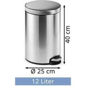 Produktbild für Mülleimer Durable 340123, silber