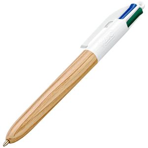 Produktbild für Vierfarbkugelschreiber Bic 4 Colours Wood Style