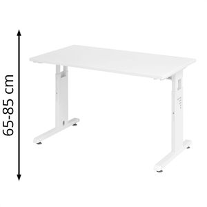 Schreibtisch Hammerbacher O-Serie, weiß / weiß