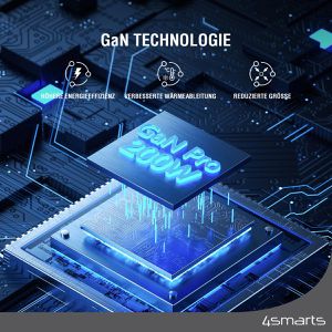 Produktbild für USB-Ladegerät 4smarts GaN Flex Pro, 200 Watt
