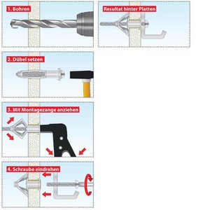 Produktbild für Hohlraumdübel-Zange Tox Acrobat Speed-Plus