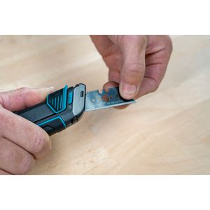 Produktbild für Cuttermesser Wolfcraft Pro Safety 4292000 mit Köcher