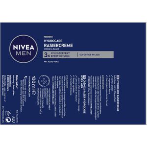 Produktbild für Rasiercreme Nivea Men HydroCare, Tube, feuchtigkeitsspendend