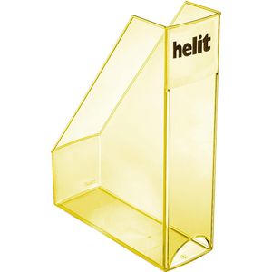 gelb transparent Helit H2361411 Stehsammler the tower DIN A4-C4 