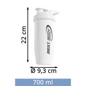Produktbild für Protein-Shaker Best-Body-Nutrition Reforce aus Edelstahl, weiß