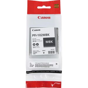Produktbild für Tinte Canon PFI-102MBK schwarz matt