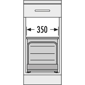 Produktbild für Einbaumülleimer Hailo AS Bottom Mount 400, 3616411