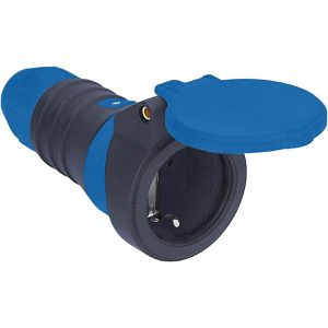 Produktbild für Schutzkontakt-Kupplung as-Schwabe 62310, schwarz / blau