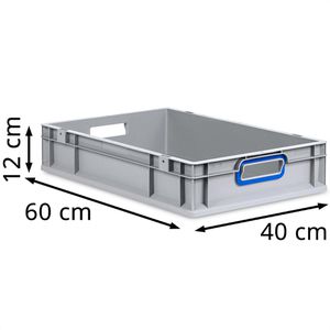 Produktbild für Eurobox Allit ProfiPlus EuroBox 612, grau, 22,6 Liter