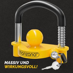 Produktbild für Anhängerschloss Monzana 101757 mit Schlüsselschloss