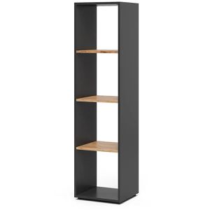 Produktbild für Bücherregal Vicco Ludus, anthrazit / eiche