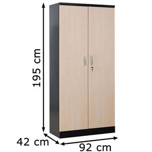 Produktbild für Aktenschrank G-Office FLC/WD.19, aus Metall / Holz