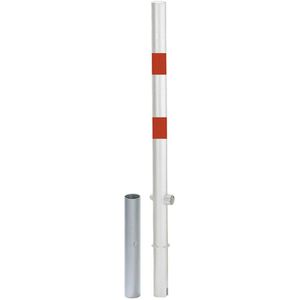 Produktbild für Absperrpfosten Alberts Passau, rot/weiß, aus Metall