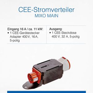 Produktbild für CEE-Stromverteiler as-Schwabe Mixo Main, mobil, für außen