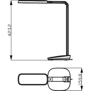 Produktbild für Schreibtischlampe Philips DSK601, weiß, LED, dimmbar