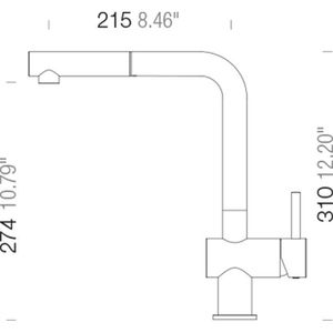 Produktbild für Küchenarmatur SCHOCK Epos ND 540123PUR, Puro
