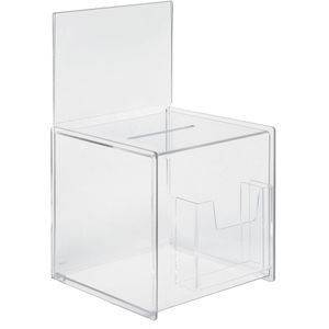 Produktbild für Spendenbox Sigel VA 152, Acryl, transparent