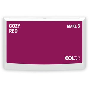 Produktbild für Stempelkissen Colop Make 3, für Büro und Kreativprojekte, rot