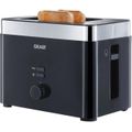 Toaster Graef TO62 2 Scheiben, 888 Watt, Kunststoff, schwarz